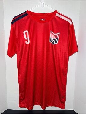 USA Red Men's Jersey Shirt - Number 9